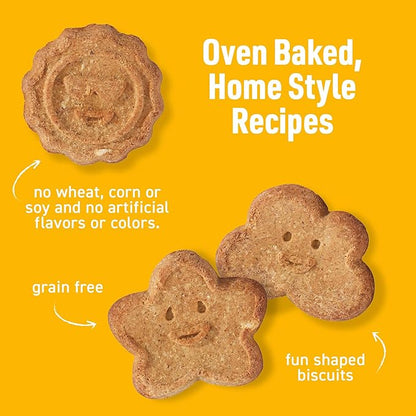 Cloud Star Wag More Bark Less Crunchy Grain Free Dog Treats, Peanut Butter & Apples, 14 oz. Box