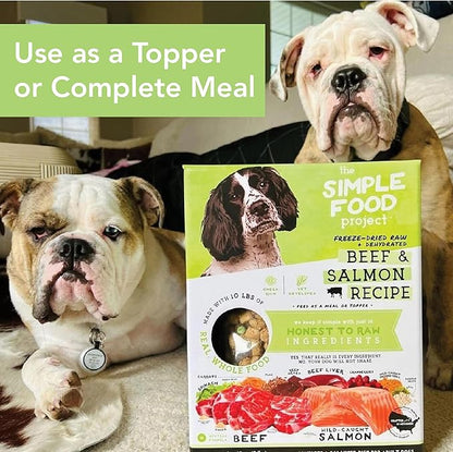 Simple Food Project - Duck & Trout Recipe - Freeze Dried Raw Food for Dogs - 24oz