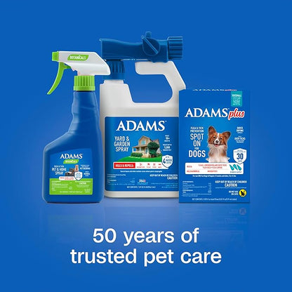 ADAMS Plus Flea & Tick Prevention Spot On for Dogs, Toy/Small Dog, Kills Fleas & Ticks (Brown Dog/Deer Ticks), Kills and Repels Mosquitoes, Prevents Flea Infestations, 3-Month Supply, 3 Pack