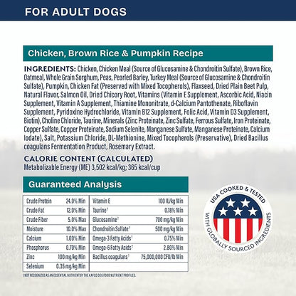 Natural Balance Health Protection Dry Dog Food – Whole Body Health, Easy on Digestion Dog Food Made with Chicken, Brown Rice & Pumpkin for Dogs - 4lbs.