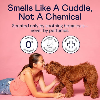 Fur Hero Oatmeal Dog Shampoo for Itchy Skin & Allergies - Soothing Relief w/Colloidal Oatmeal, Aloe & Chamomile - Zero Sulfates, Parabens or Perfumes