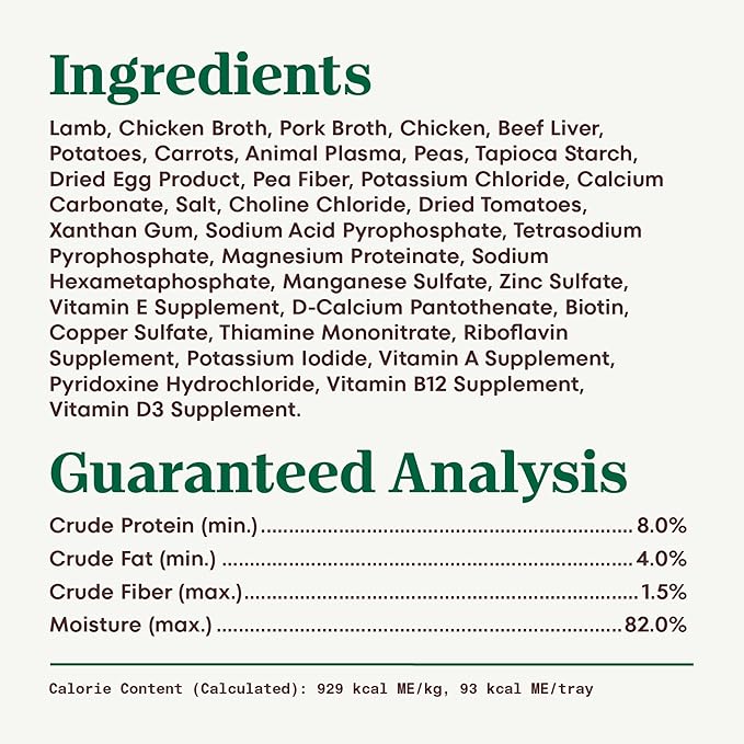 Nutro Adult Wet Dog Food, Natural Grain Free Dog Food Wet Cuts in Gravy Savory Lamb & Vegetables Stew Recipe, 3.5 oz. Trays (Pack of 24)