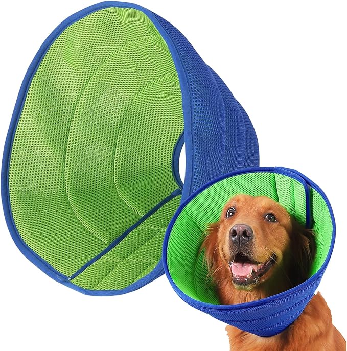 Soft Dog Cone Collar Alternative, E Cones for Medium Small Dogs/Cat to Stop Licking After Surgery, Neuter Recovery Ecollars of Shame Alternatives, Comfortable Paws Comfy Elizabethan Collars
