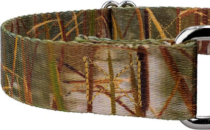 Country Brook Petz - Waterfowl Camo Martingale Dog Collar and Leash - Camouflage Collection Featuring Rugged Designs (1 Inch, Extra Large)