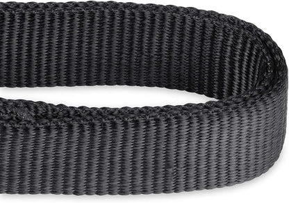 Hyhug Martingale Dog Collar Medium Black |Escape - Proof Heavy Duty Nylon Durable No Slip, Ideal for Training & Daily Walks