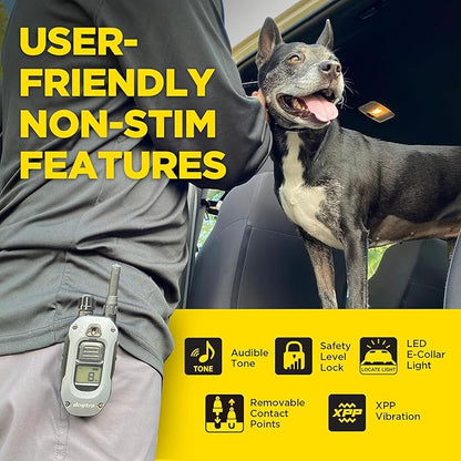 Dogtra X-Series X1 E-Collar Remote Transmitter Only (Compatible with 280X) 10 lbs+, 1/2 Mile Range, LED Light, 100 Levels of Precise Control for Stubborn Dogs, Waterproof, Boost for Quick Recall