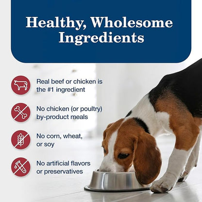 Blue Buffalo Homestyle Recipe Adult Wet Dog Food,Made with Natural Ingredients,Chicken and Beef Dinner Variety Pack,12.5-oz Cans,(Pack of 12)