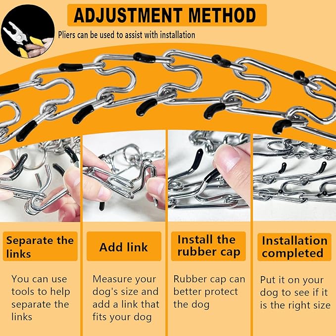 Quick Release Dog Collar, Metal Leash Collar for Small Dogs, Medium Dogs, Large Dogs (S (14-17" Neck))