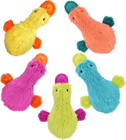 MULTIPET Duckworth Plush Filled Dog Toy, Assorted Colors, (Pack of 1)
