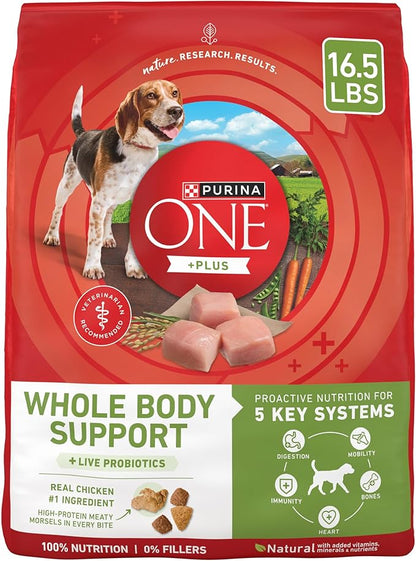 Purina ONE Plus Whole Body Support with Chicken Dry Dog Food - 16.5 lb. Bag