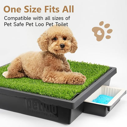 20-Pack Pet Loo Pee-Pod Refills with Sponge Compatible with PetSafe Portable Dog Potty, Dog Litter Box Disposable Potty Tray Cornstarch Material, Urine Disposal (Pet Loo NOT Included)