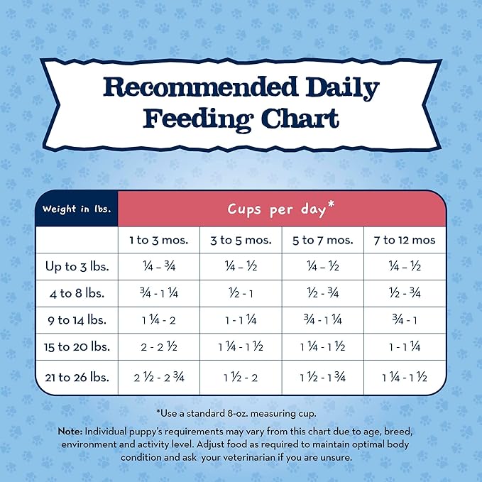 Blue Buffalo Baby Blue Natural Small Breed Puppy Dry Dog Food, Healthy Growth Formula with DHA, Chicken and Oatmeal Recipe, 4-lb Bag