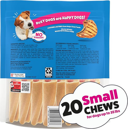 Purina Busy Made in USA Facilities Small Breed Dog Bones, Mini - 20 ct. Pouch