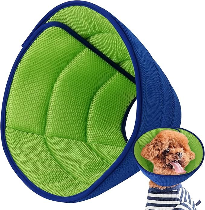 Soft Dog Cone Collar After Surgery Alternative for Dogs to Stop Licking, Comfort Collars for Large/Medium/Small Pet/Cat, Comfortable Elizabethan Neuter Recovery E Cones of Shame Neck & Head Ecollars