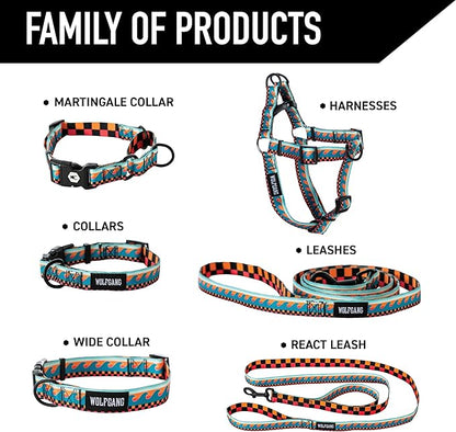Wolfgang Heavy Duty Adjustable Dog Harness, Pull-Tested for Walking & Training, BuenaOnda Print, Small