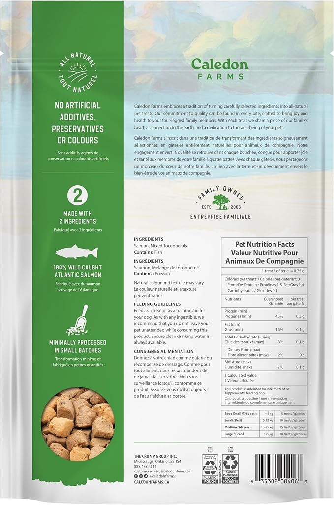 Caledon Farms Freeze Dried Dog Treats - Salmon 3.2OZ