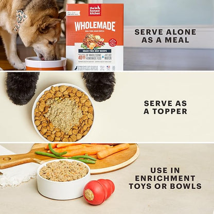 The Honest Kitchen Human Grade Wholemade™ Dehydrated Whole Grain Dog Food - Complete & Balanced Meal or Topper - Turkey 10 lb Box
