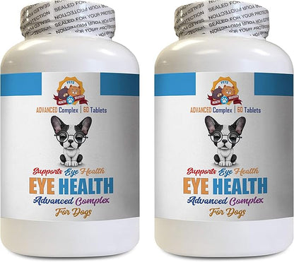 Dog Eye Solution - Dog Eye Health Solution - Supports Vision - Advanced Complex - Dog Cranberry - 120 Tablets (2 Bottles)