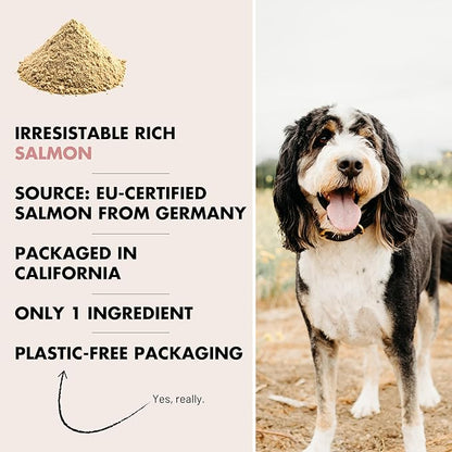 Durango Salmon Dog Food Topper, Single-Ingredient Dried Salmon Dog Food Topper for Dry Food, Fish Protein Dried Mixer with Omega Rich Meal Booster, 120+ Servings
