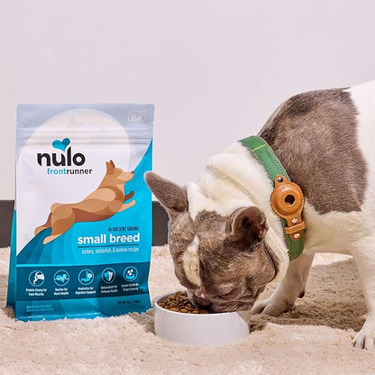 Nulo Frontrunner Dry Dog Food Small Breed - High-Protein Turkey, Whitefish & Quinoa Recipe, Natural Puppy & Adult Dog Food, Small Sized Kibble with Probiotics, Taurine, Omega 3, 14lb Bag