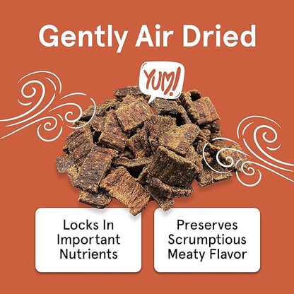 TRMC Real Meat Dog Treats - 12oz Bag of Bite-Sized Air-Dried Venison Jerky for Dogs - Grain-Free Jerky Dog Treats Made up of 95% Free-Range, Grass Fed Venison - Natural High Protein Dog Treats