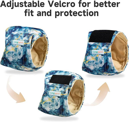 Male Dogs Diapers Belly Bands(4Pack), Washable Reusable Male Boy Doggy Wraps Panties for Doggie Puppy Pooping Potty Training Incontinence Marking Pañal para Perro Tie Dye X-Large