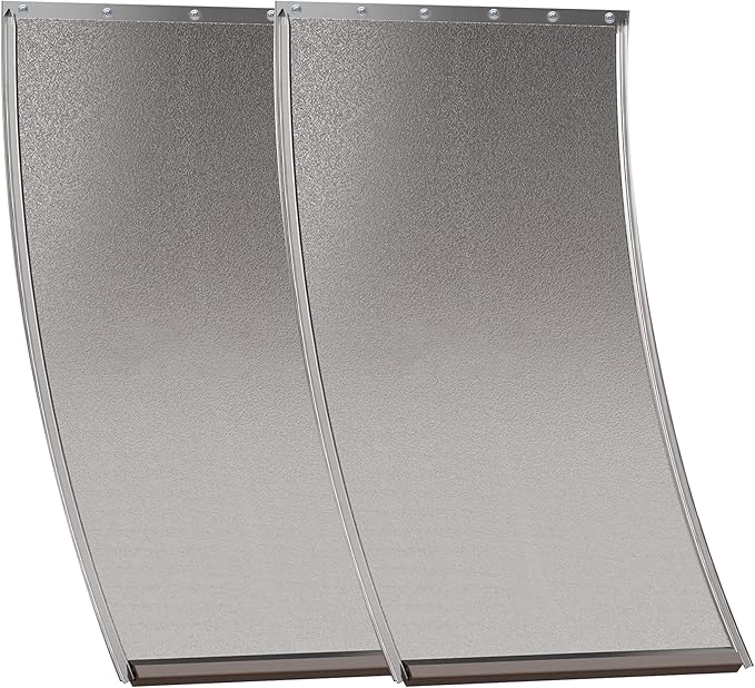 2 Pack Extra Large Dog Door Replacement Flaps with Screws, Compatible with PetSafe Freedom Doggie Doors PAC 11-11040, Dog Door Flap Measures 13 1/8”x 24 7/8”, Flexible, Durable