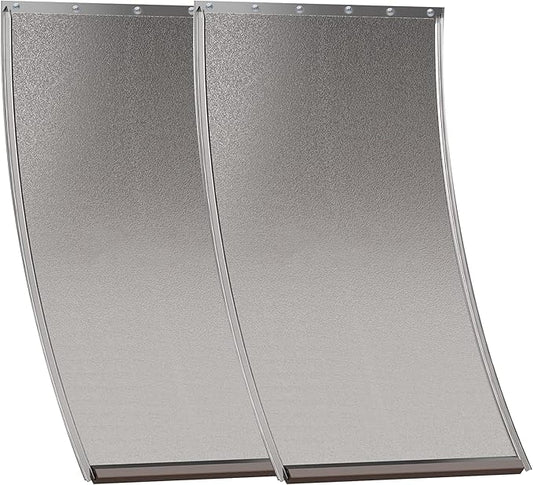 2 Pack Extra Large Dog Door Replacement Flaps with Screws, Compatible with PetSafe Freedom Doggie Doors PAC 11-11040, Dog Door Flap Measures 13 1/8”x 24 7/8”, Flexible, Durable