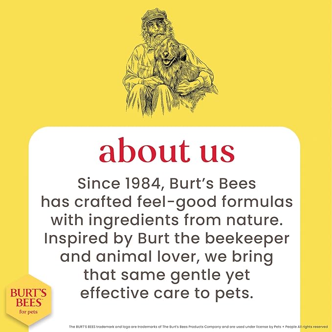 Burt’s Bees for Pets Oatmeal Dog Shampoo with Honey, Soothing Dog Shampoo for Itchy and Sensitive Skin, pH Balanced Formula that Gently Cleans and Moisturizes Dog Coats, 32 Fl Oz - 2 Pack