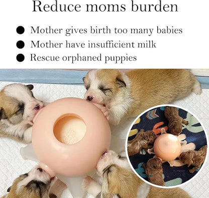Doggiema Puppy Milk Feeder Nursing Station feeders for Multiple Puppies Milk replacer Dongdong pet L Size(Medium Dog)