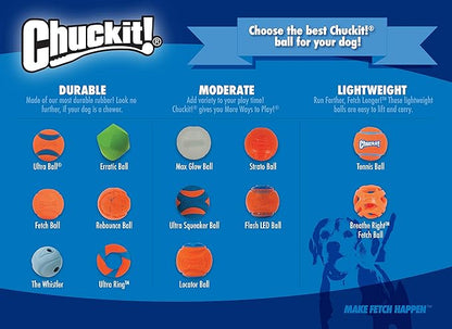 Chuckit! Dog Ultra Squeaker Dog Ball, Small (2 Inch), Pack of 1, For Small Breeds