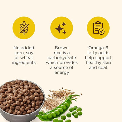 Nutrish Limited Ingredient Lamb Meal & Brown Rice Recipe Dry Dog Food, 14 lb. Bag, Packaging May Vary (Rachael Ray)