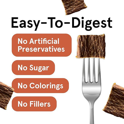 TRMC Real Meat Dog Treats - Two 12oz Bag of Bite-Sized Air-Dried Venison Jerky for Dogs - Grain-Free Jerky Treats Made up of 95% Free-Range, Grass Fed Venison - All-Natural Treats