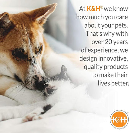 K&H Pet Products Bolster Dog Cot, Cooling Indoor Outdoor Elevated Cot Hammock Dog Bed with Removable Washable Bolsters, Washable Mesh Cover, Raised Metal Frame - Large 42 X 30in Chocolate