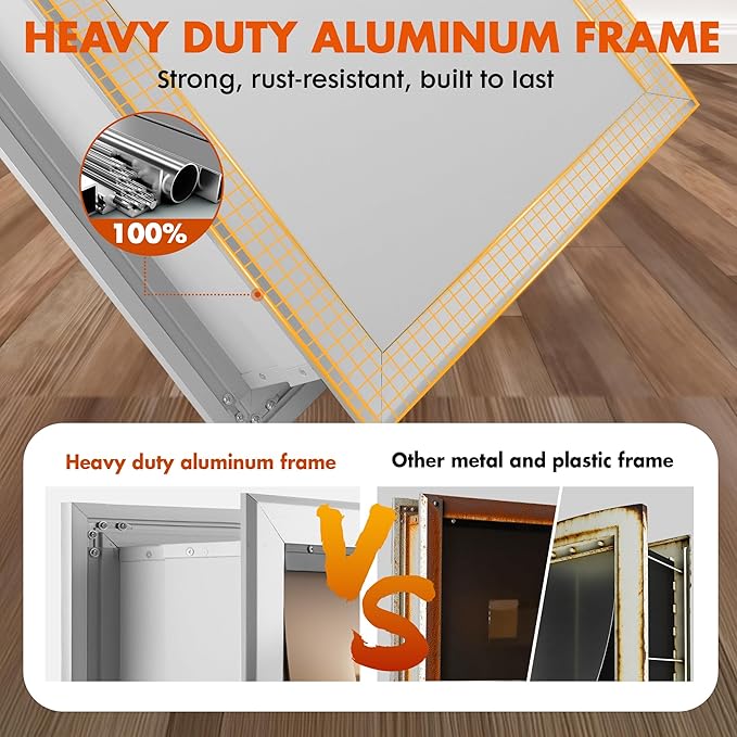 XL Wall Dog Door for Large Dogs, 4"-8" Thick, 14"(W) x 25"(H) Opening