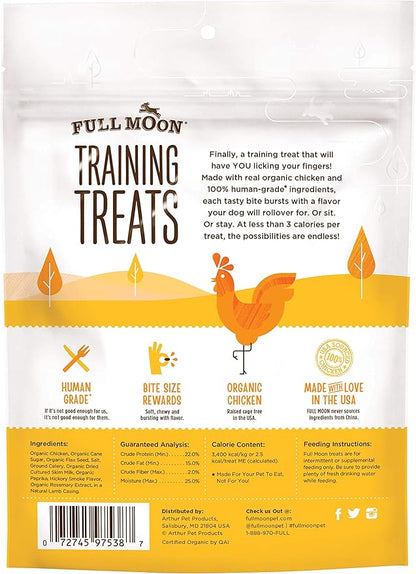 Full Moon USDA Organic Chicken Training_Treats Healthy All Natural Dog Treats Human Grade_Treats, 6 Ounce,175 Count (Pack of 2)