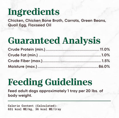 Nutro So Simple Wet Dog Food Meal Complement, Dog Food Toppers Chicken Recipe in Bone Broth, 2 oz. Trays (10 Count, Pack of 1)