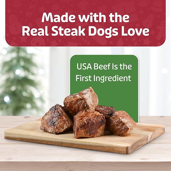 Blue Buffalo Nudges Grillers Dog Treats, Steak, 5-oz. Seasonal Bag (Pack of 2)