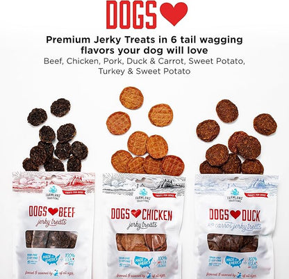 Farmland Traditions Filler Free Dogs Love Duck & Carrot Premium Jerky Treats. (2.5 lb)