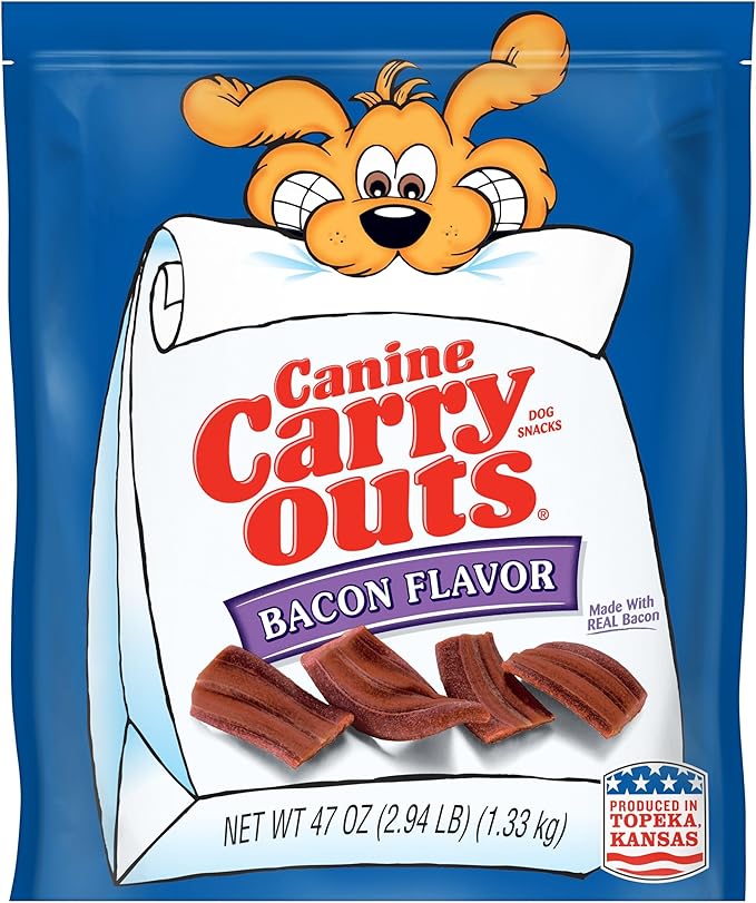 Canine Carry Outs Bacon Flavor Dog Treats, 47oz Bag