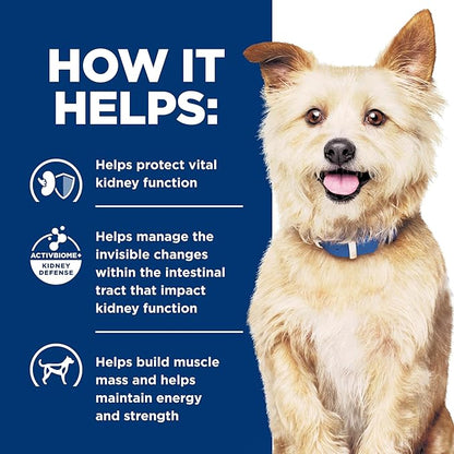 Hill's Prescription Diet k/d Kidney Care Starter Kit Variety Pack Dog Food, Veterinary Diet, 5.25 oz. Dry Food (2), 13 oz. Cans (2), 5.5 oz. Cans (4)