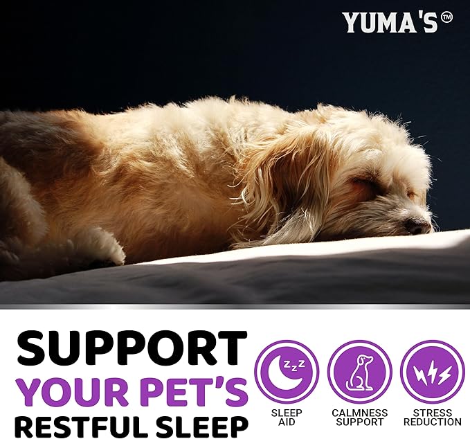 Melatonin for Dogs - 170 Melatonin Chews for Small and Large Dogs - Puppy Sleep Aid - Natural Calming Treats for Stress Anxiety Relief - Canine Sleeping Pills - Thunder, Fireworks, Chewing, Barking