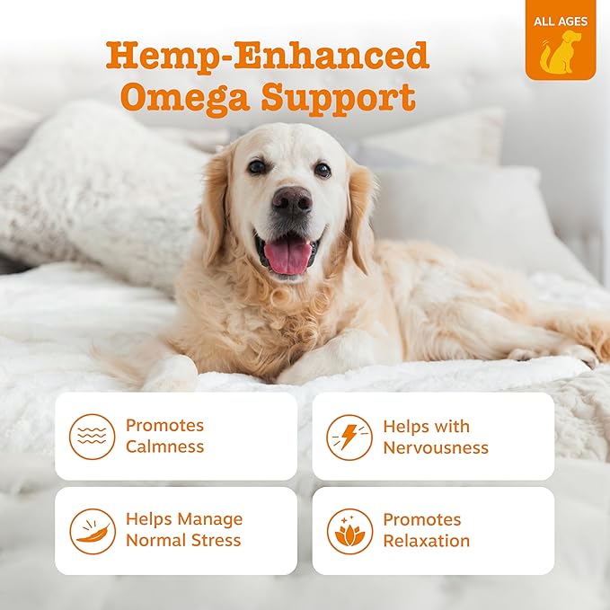 Zesty Paws Hemp Calming Chews for Dogs - Dog Hemp Calming Chews with Melatonin for Dogs for Stress, Travel, Check Ups, Thunderstorms, Separation Anxiety and More - Turkey - 90 Count