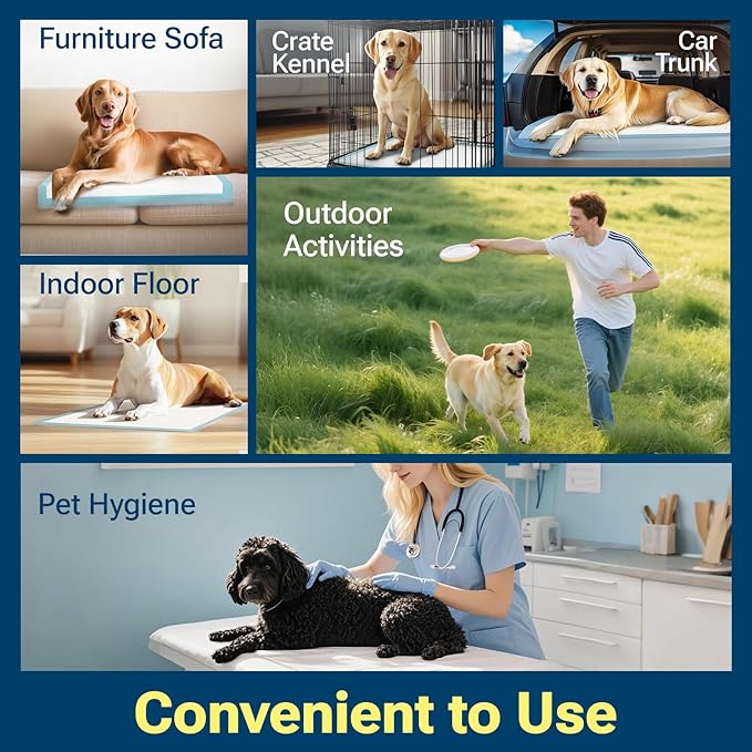 Clean Spaces 100 Count Super Absorbency Puppy Pads 22"x 22", Leakproof Quick Drying Dog Training Pee Pads, Puppy Pee Pads, Disposable Underpads Changing Pads for Baby, Puppy and Adults