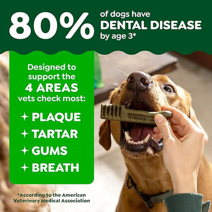 Greenies Veterinarian-Recommended Adult Natural Dental Dog Treats Petite Size, Fresh Flavor, 12 oz. Pack, 20 Count