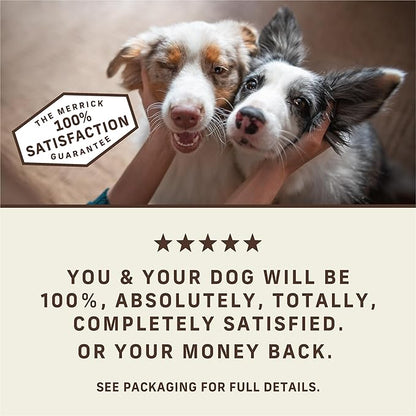 Merrick Power Bites Salmon Recipe Healthy Dog Treats, Real Salmon Grain-Free Dog Snacks, 6 oz Bag