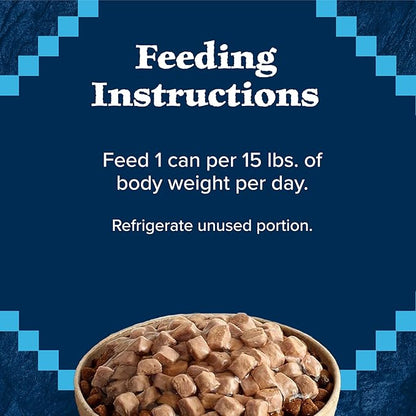 Blue Buffalo Wilderness High Protein Beef and Chicken & Salmon and Chicken Wet Dog Food Variety Pack for Adult Dogs,Grain-Free,12.5 oz Cans,(Pack of 12)