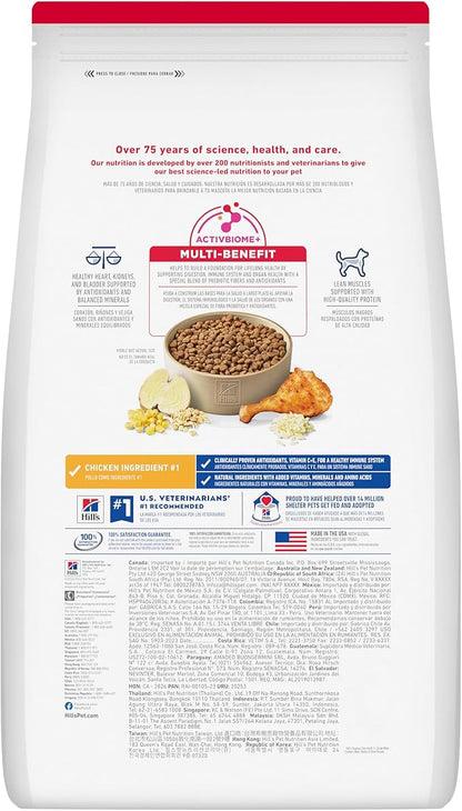 Hill's Science Diet Adult 7+ Small Bites Dry Dog Food, Chicken Meal, Barley, & Rice, 33 lb. Bag