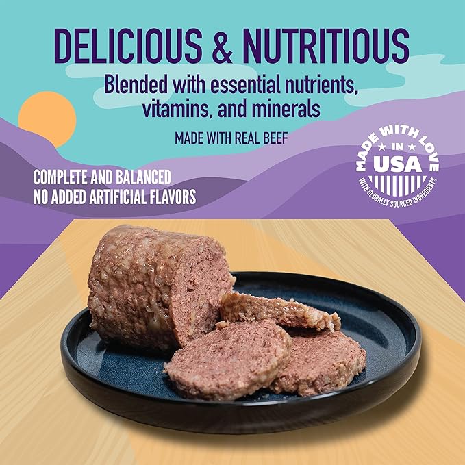 A Strong Heart Wet Dog Food, Beef, Bacon & Cheese Flavor - 13.2 oz Cans (Pack of 12), Made in The USA with Real Beef