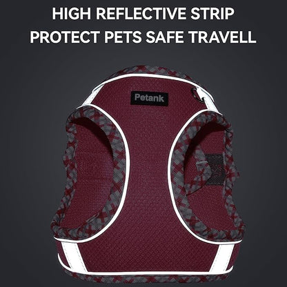 Petank Dog Harness for Small Medium Dogs No Pull, Puppy Harness and Leash Set for Walking, Running, Training, Small Dog Harness, Medium Dog Harness (Grey, XS)
